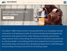 Tablet Screenshot of measurementinc.com